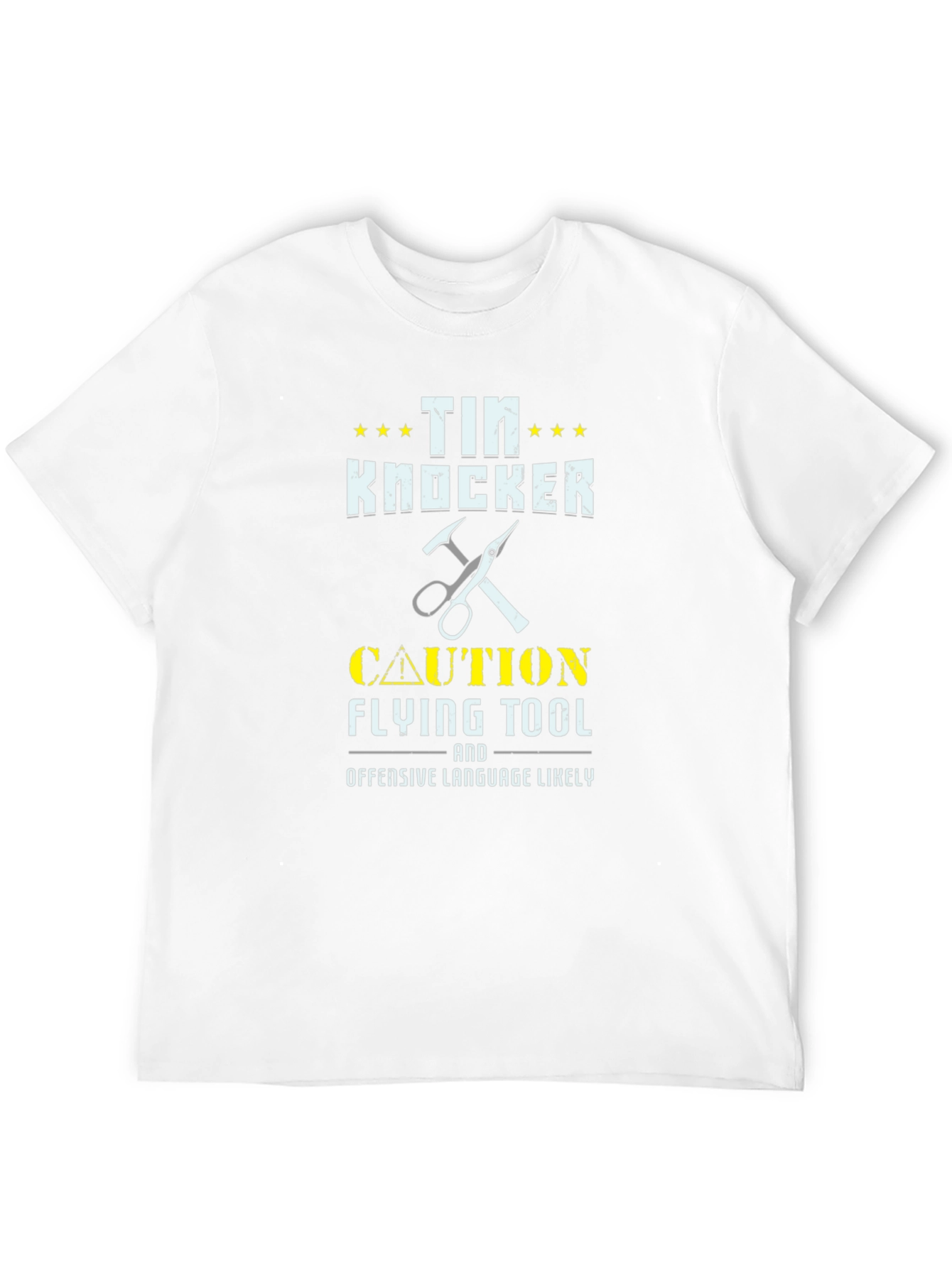 Tin Knocker Graphic Tee - Caution Flying Tool