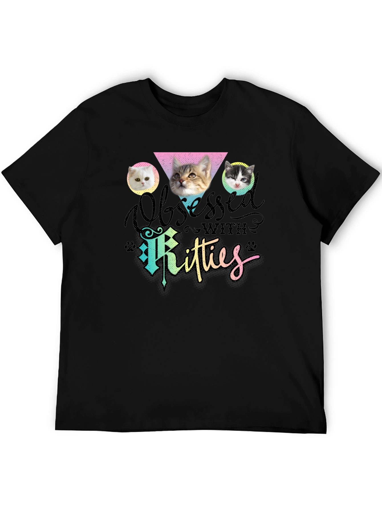 Obsessed with Kitties T-Shirt Cat Lover Tee