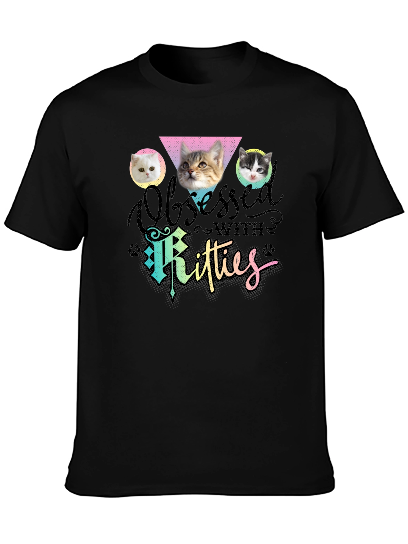 Obsessed with Kitties T-Shirt Cat Lover Tee