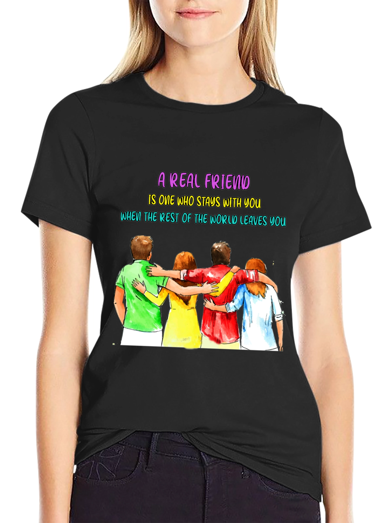 A Real Friend T-Shirt - Friendship Graphic Tee