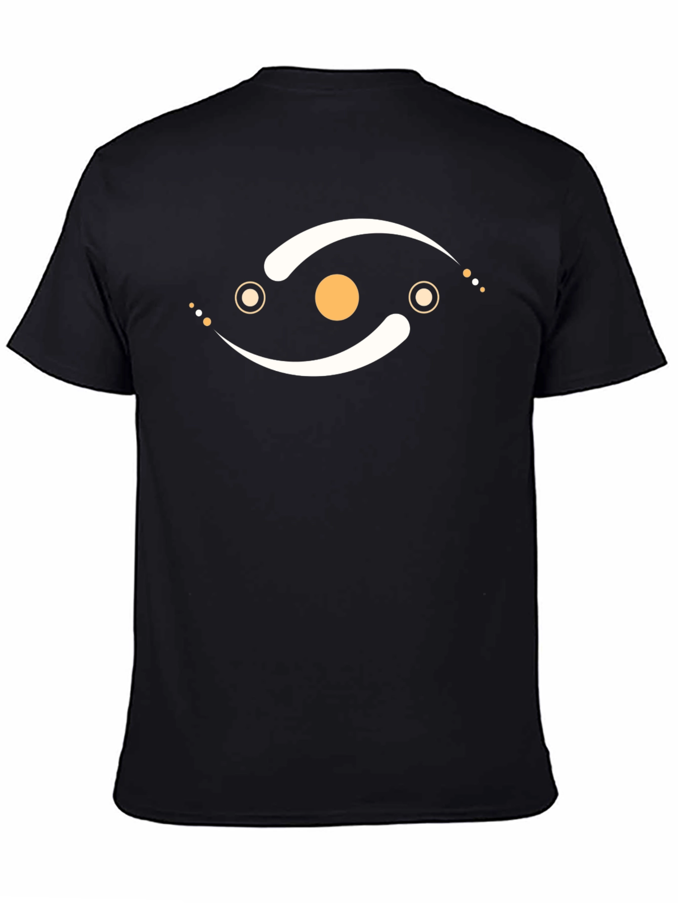 Abstract Eye Graphic Black T-Shirt