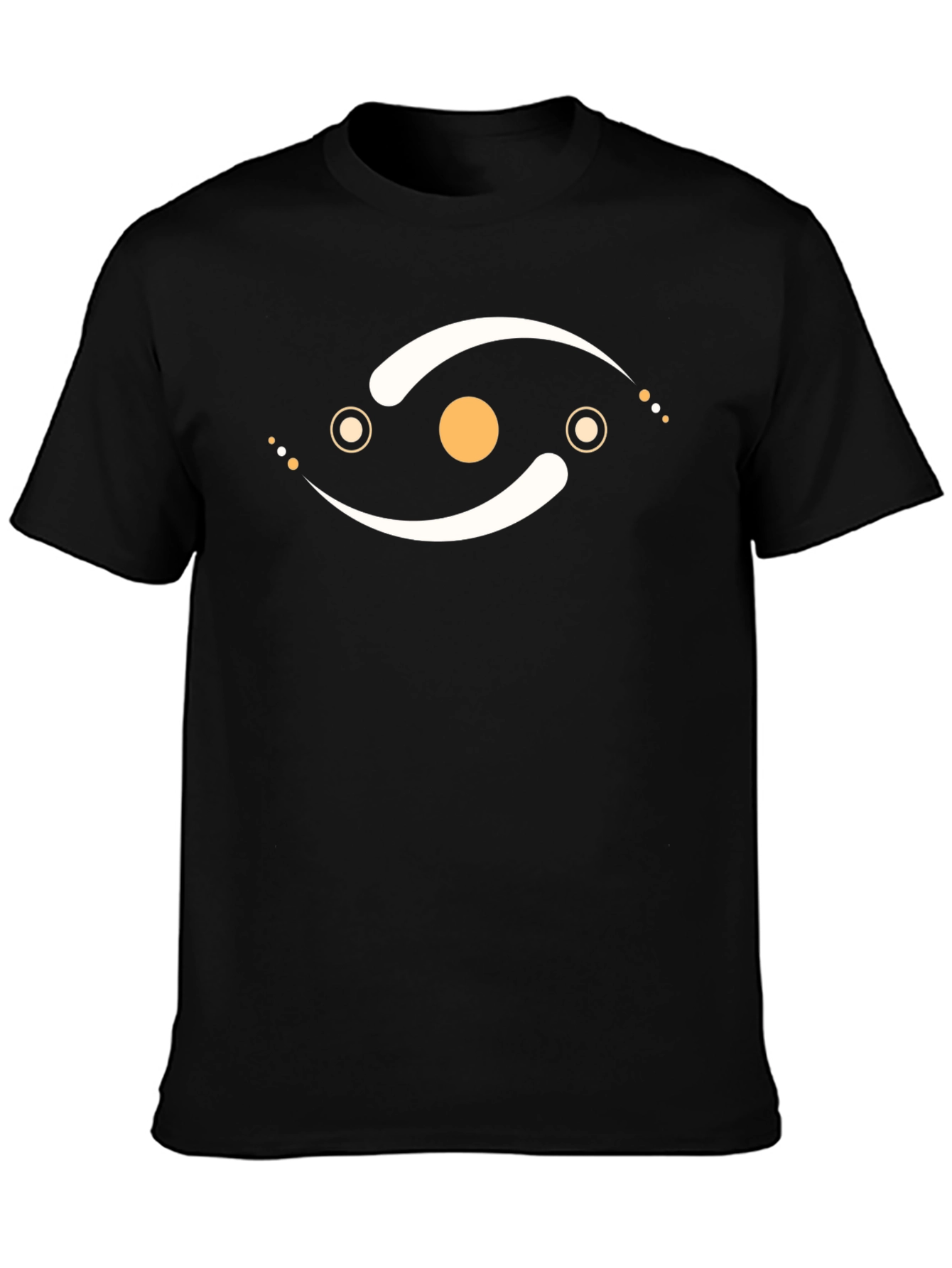 Abstract Eye Graphic Black T-Shirt