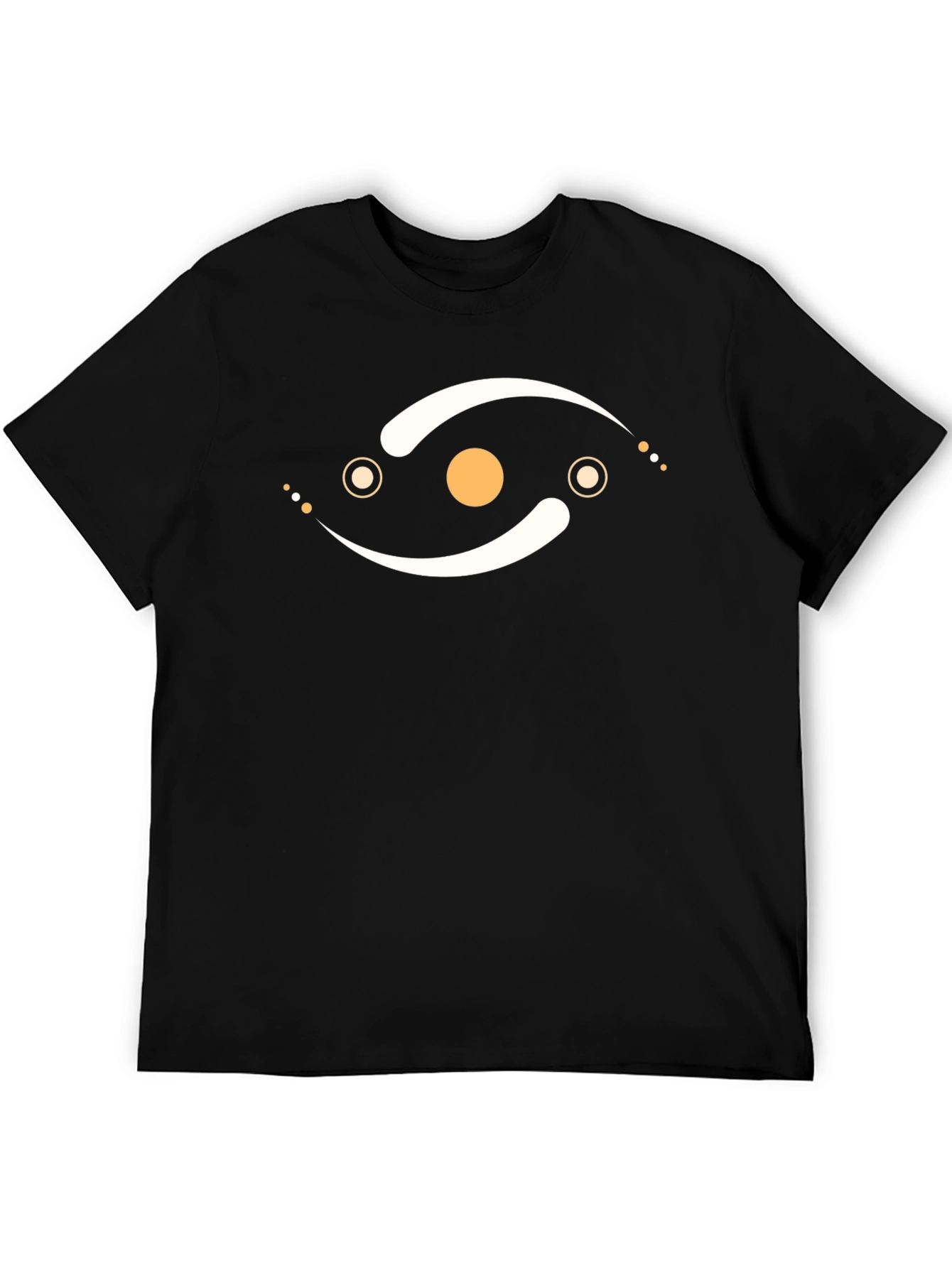 Abstract Eye Graphic Black T-Shirt