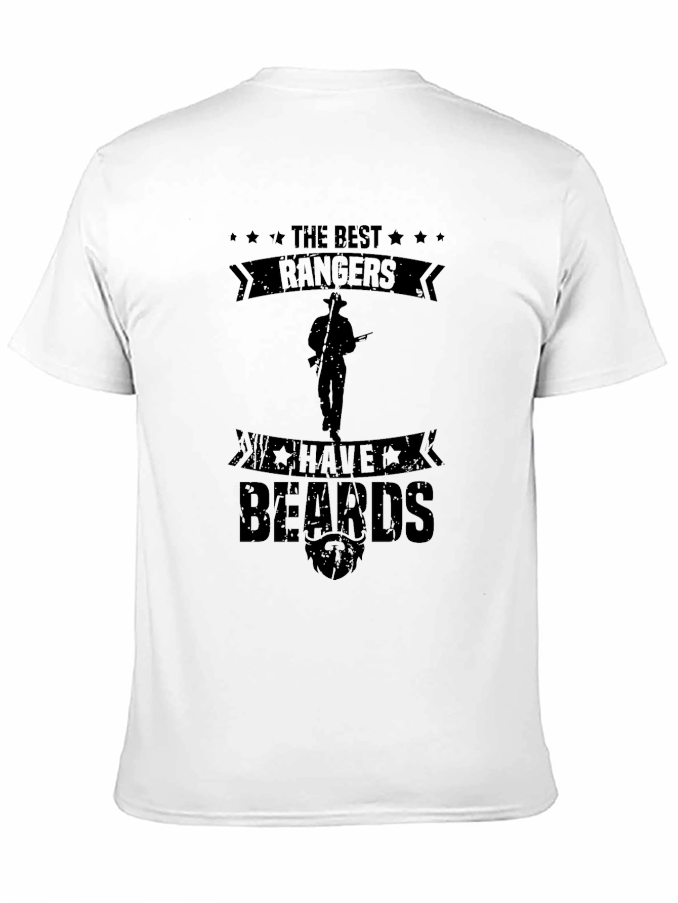 The Best Rangers Have Beards Black T-Shirt
