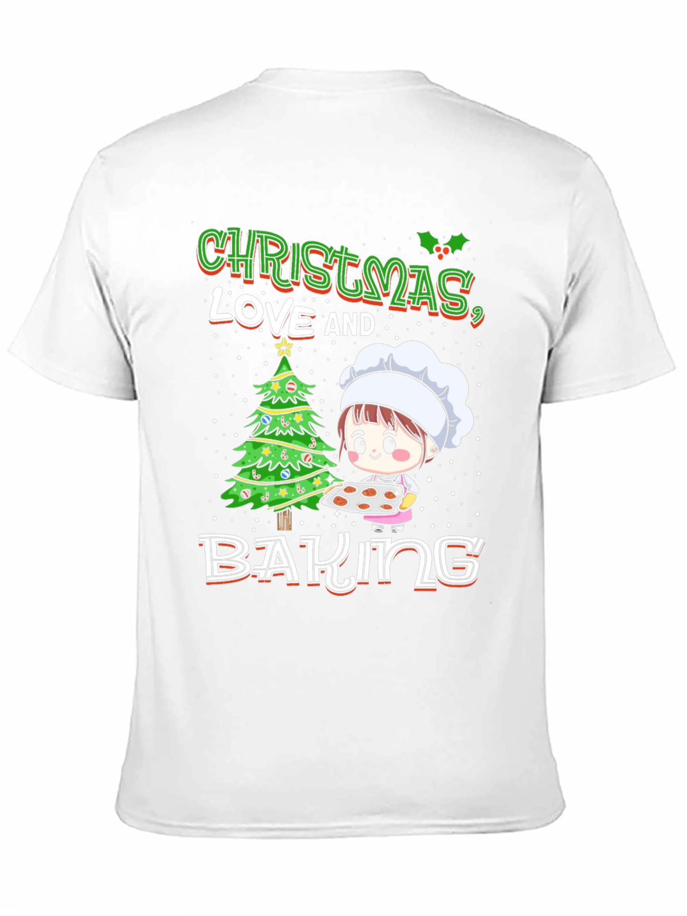 Christmas Love and Baking Graphic T-Shirt