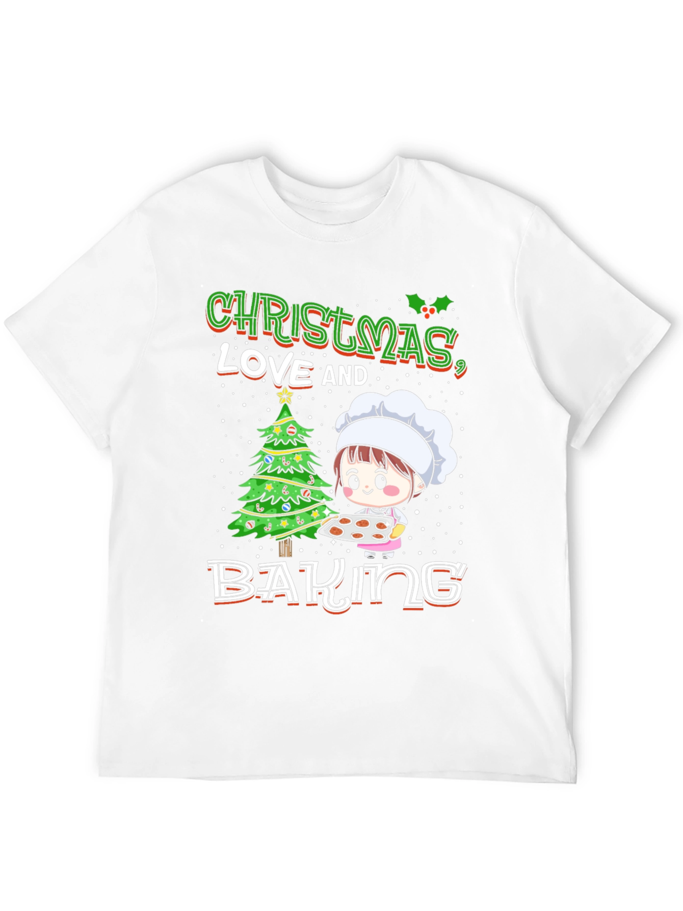 Christmas Love and Baking Graphic T-Shirt