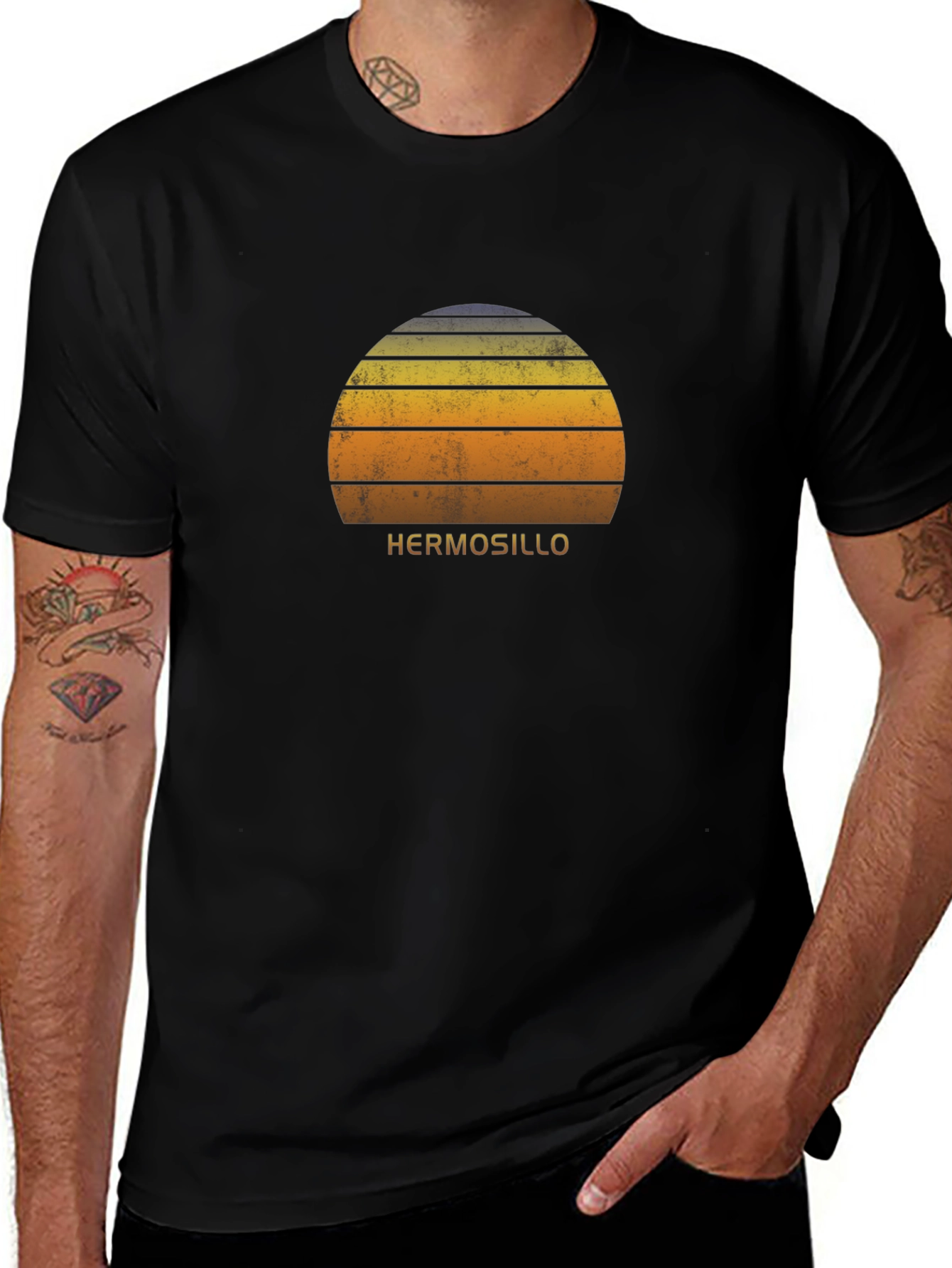 Hermosillo Sunset T-Shirt - Retro Graphic Tee