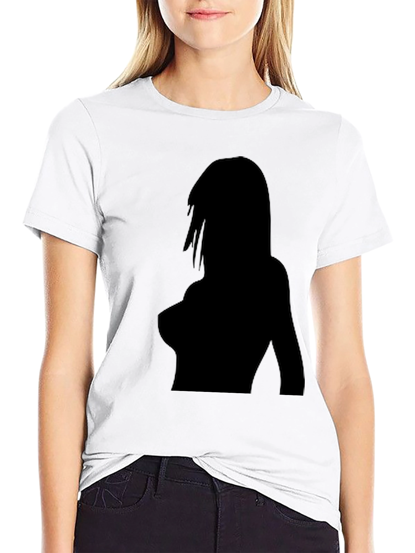 Silhouette Graphic T-Shirt - Bold Black Tee