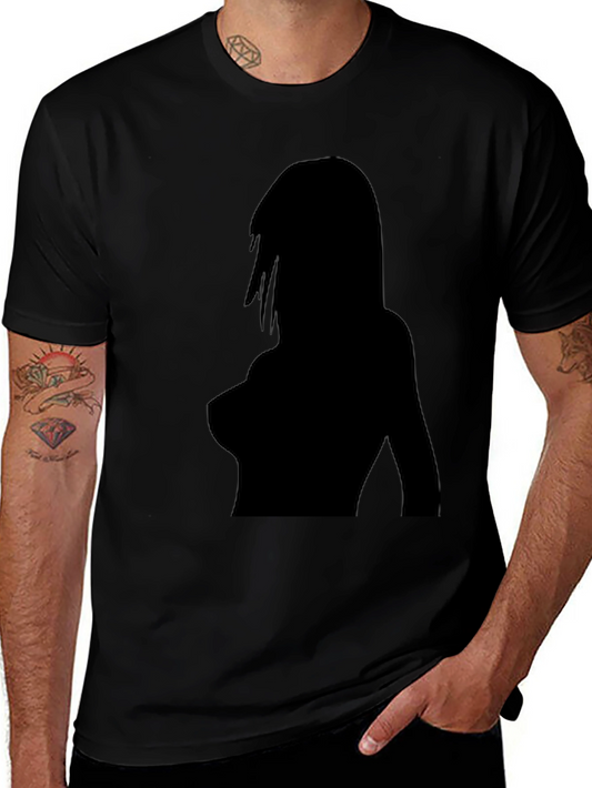 Silhouette Graphic T-Shirt - Bold Black Tee