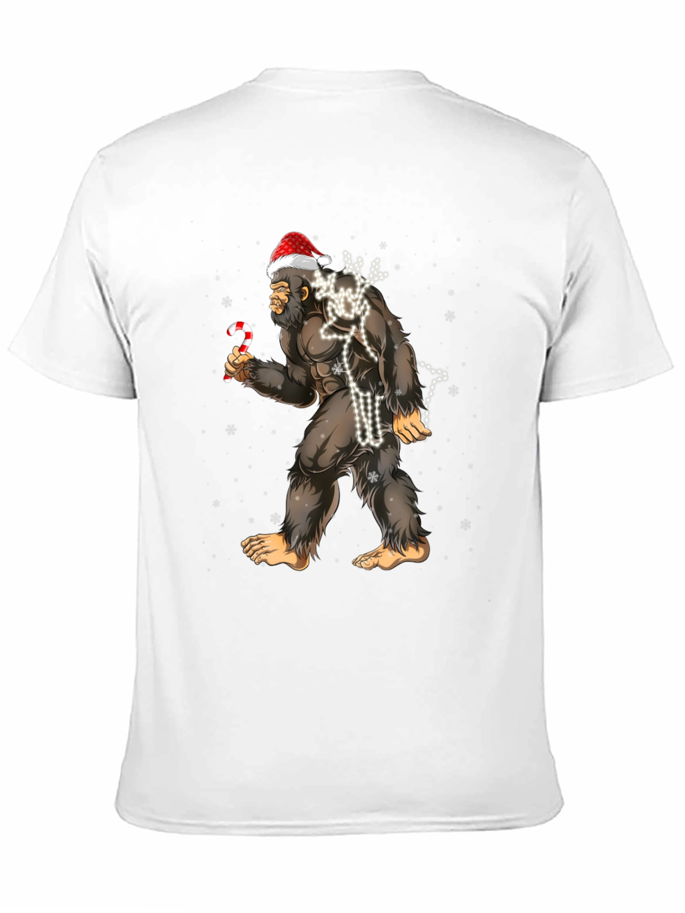 Festive Bigfoot Christmas T-Shirt