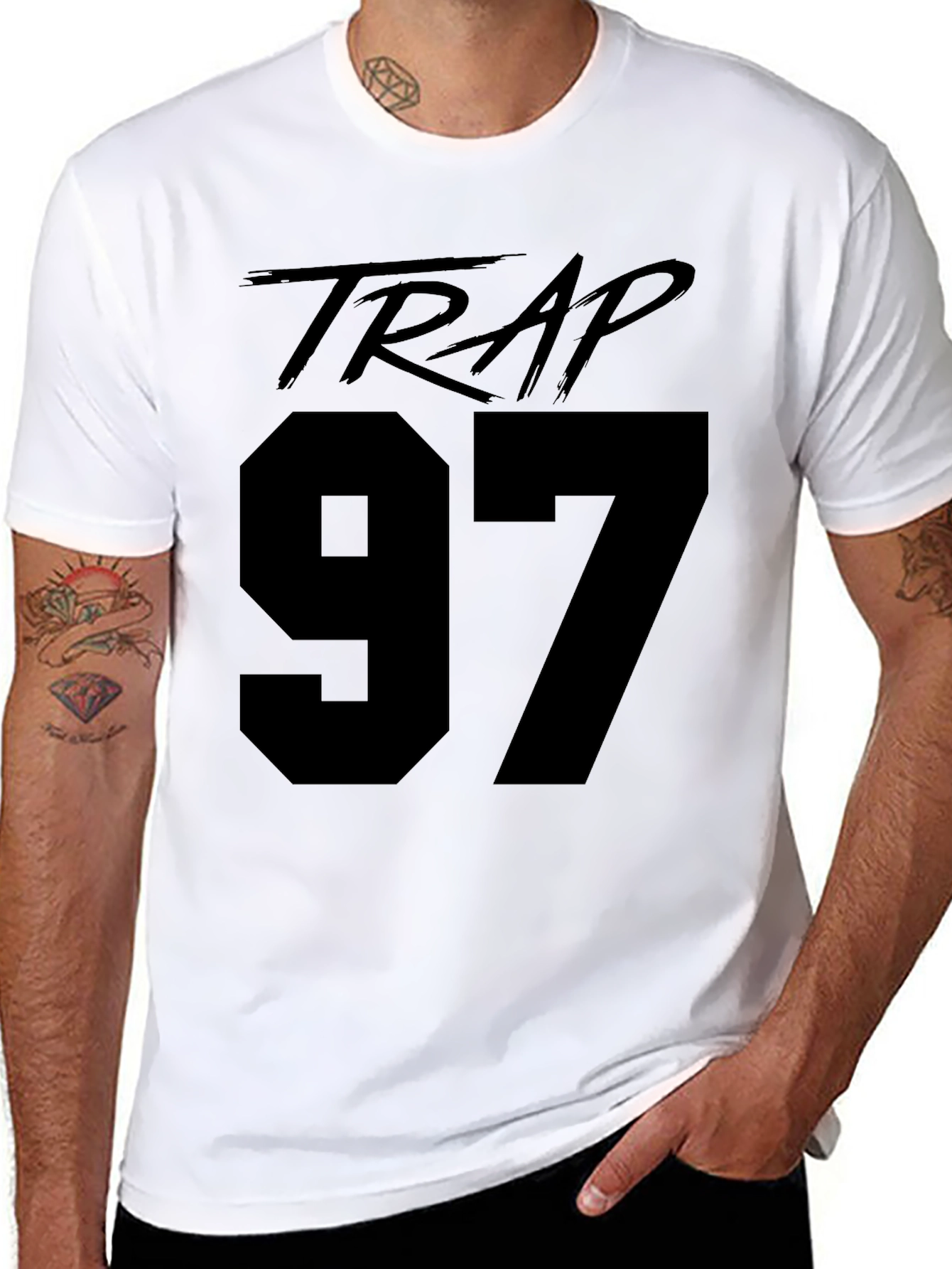 Trap 97 Black Graphic T-Shirt