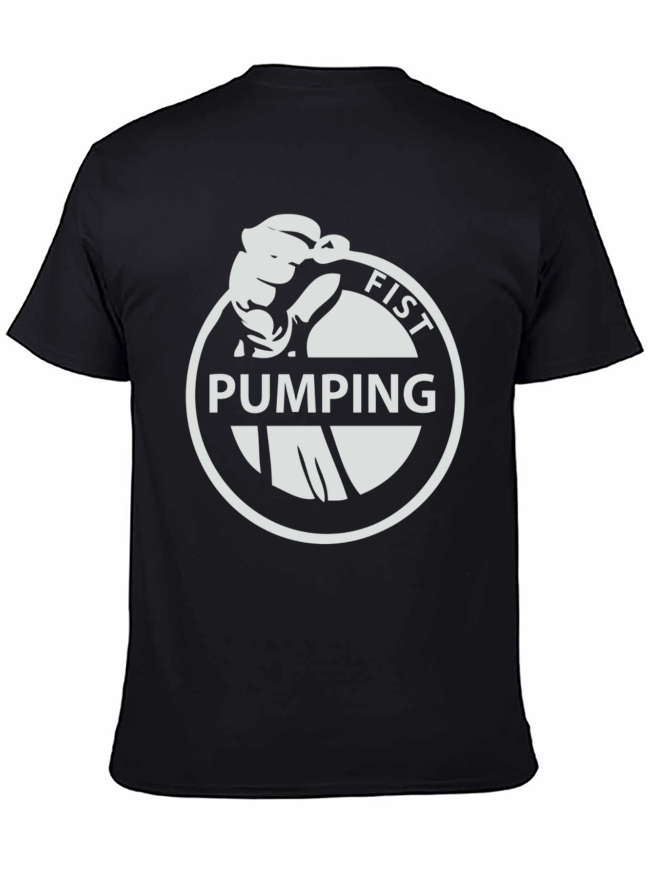 Fist Pumping T-Shirt - Black Graphic Tee