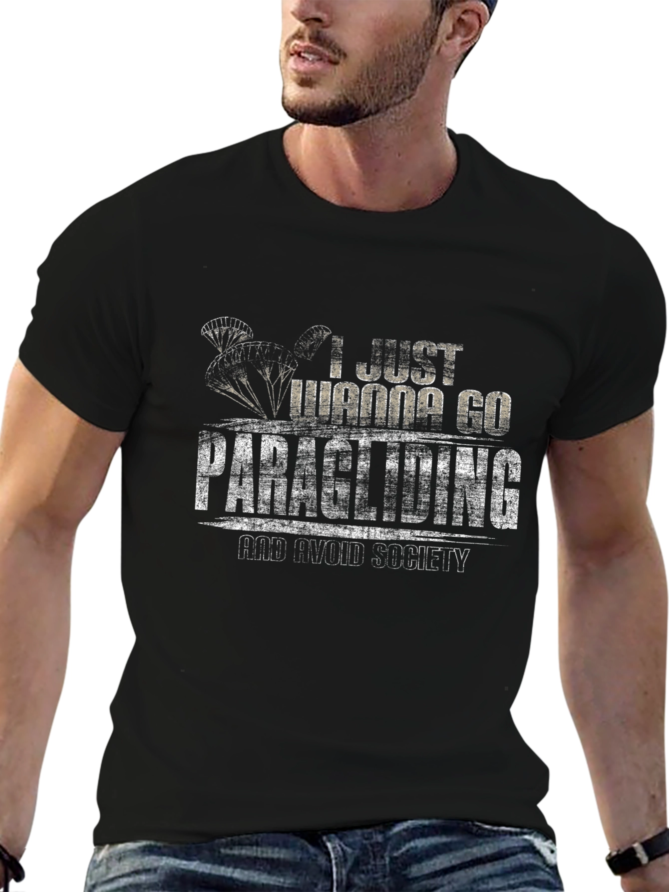 Paragliding T-Shirt: I Just Wanna Go