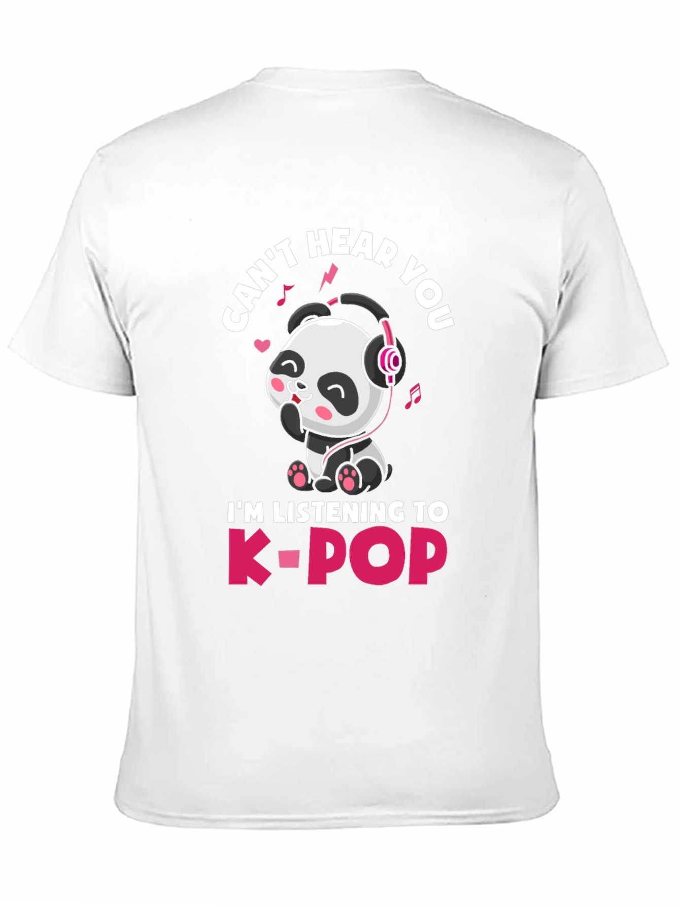 Cute Panda K-Pop Music T-Shirt