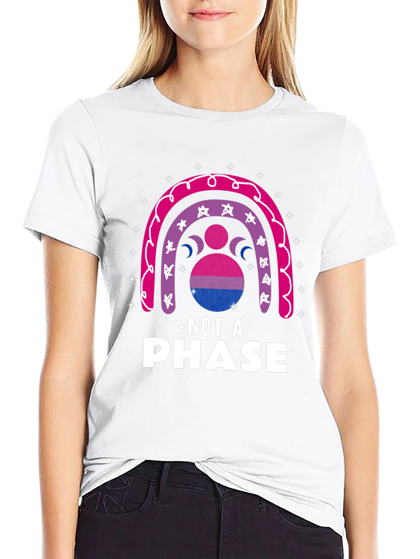 Bisexual Pride Rainbow T-Shirt - Not a Phase