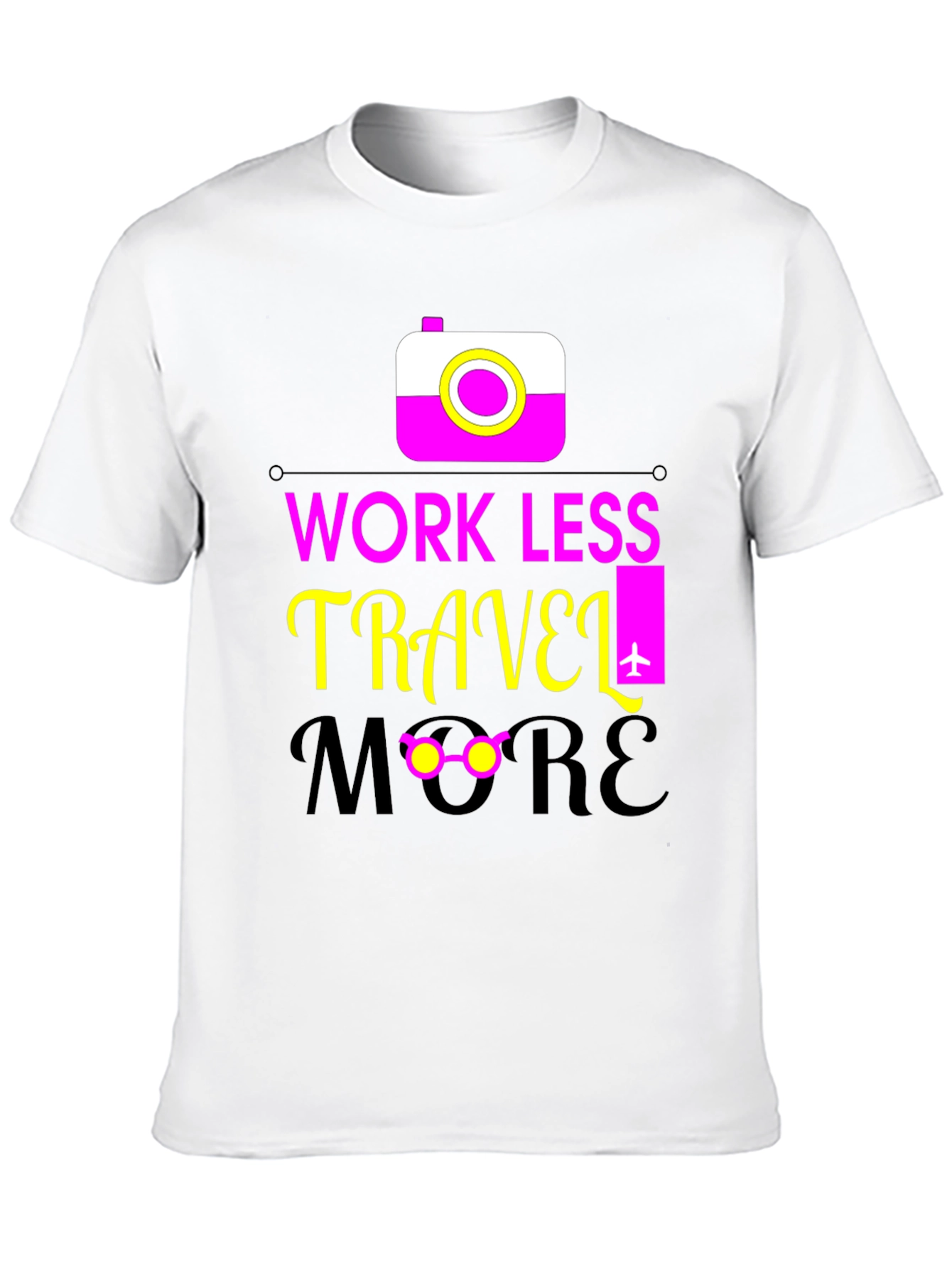 Work Less Travel More Graphic Tee