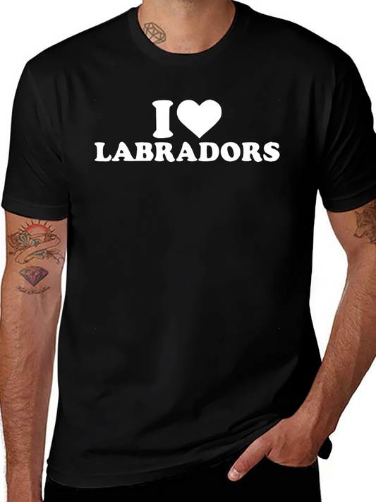 I Heart Labradors T-Shirt Dog Lover Tee