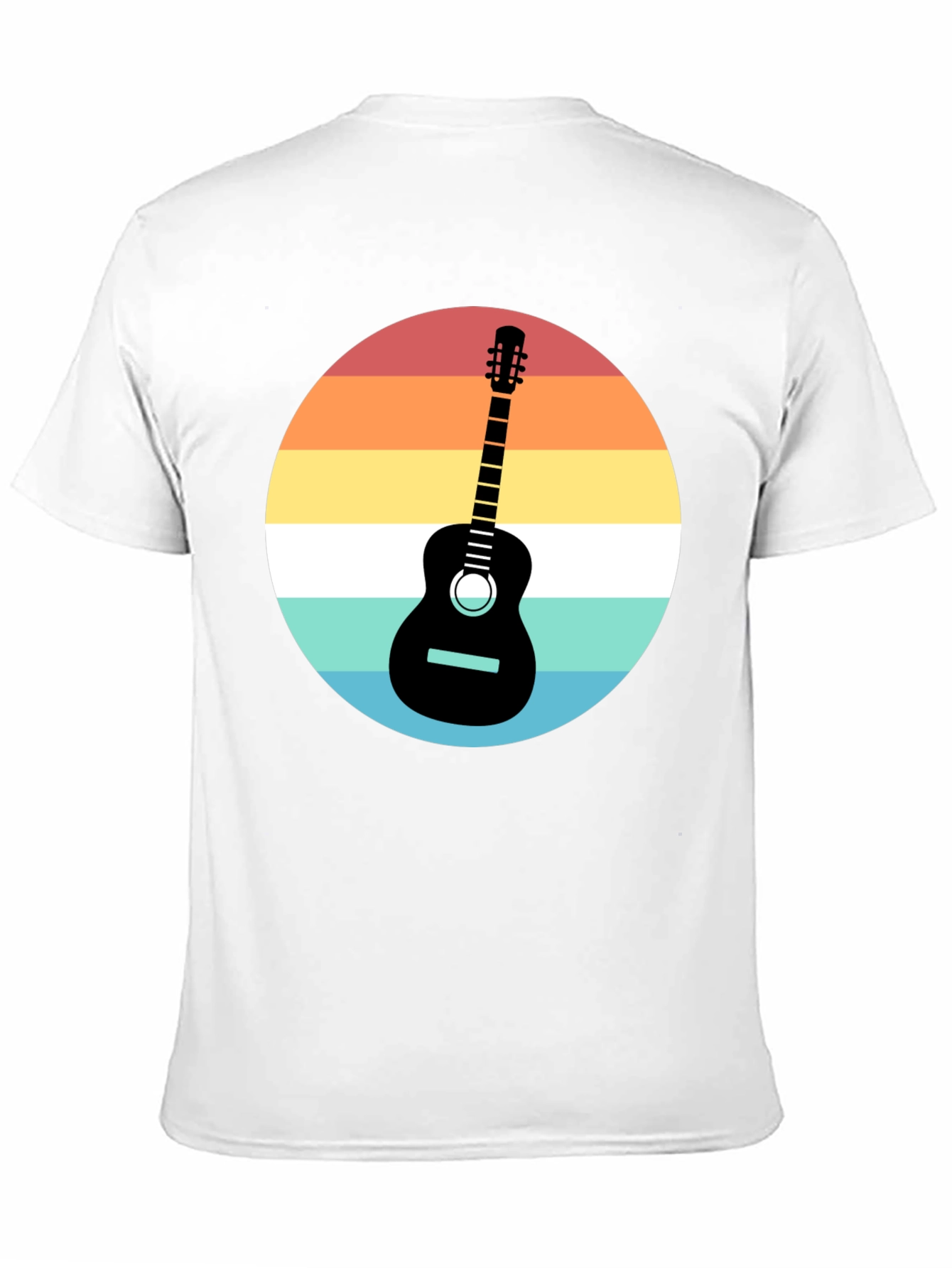 Retro Guitar Sunset Graphic Tee