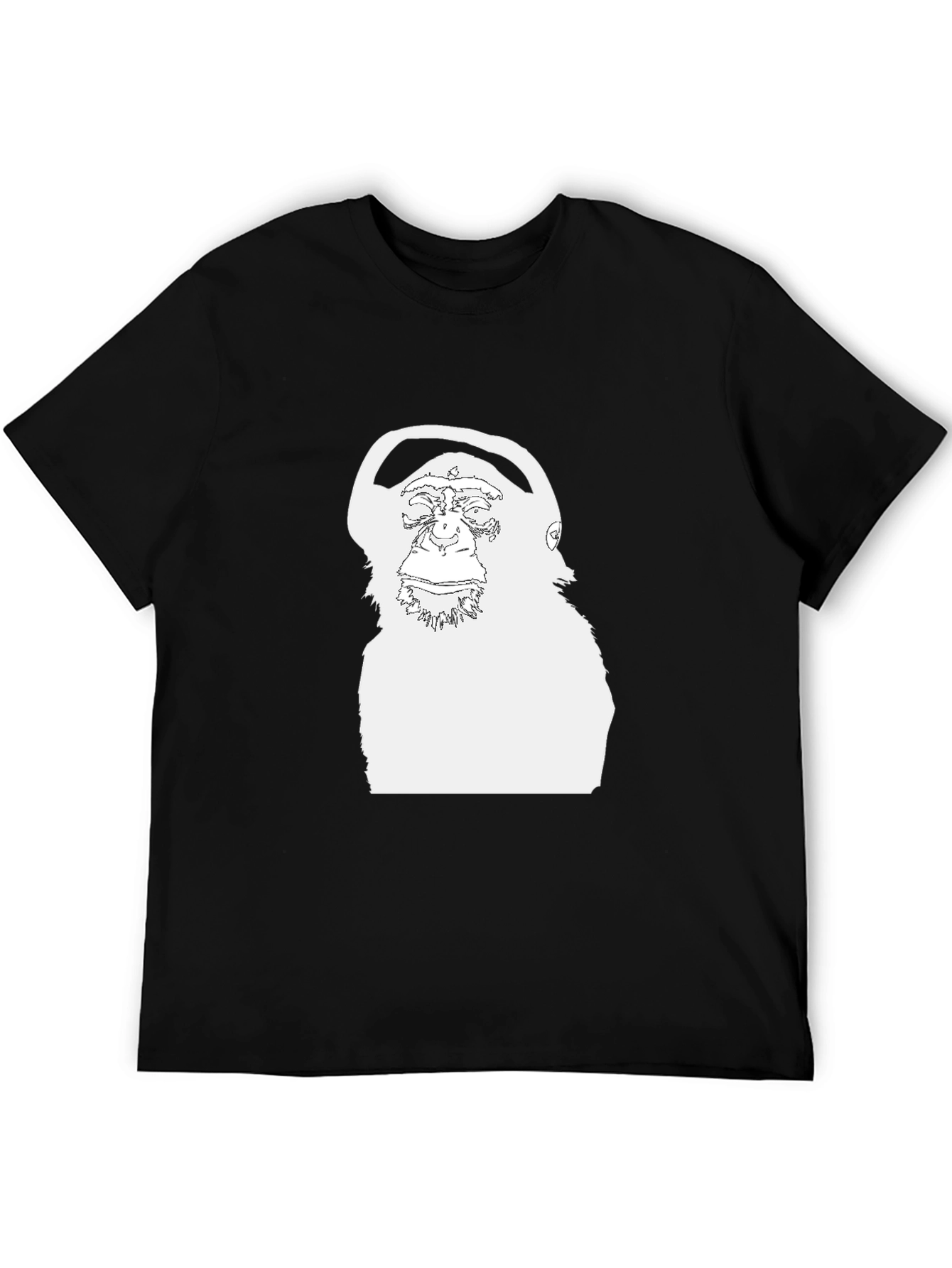 Chimpanzee Headphone Graphic Tee - Cool Casual Style