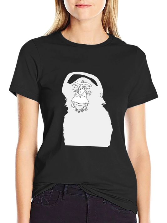 Chimpanzee Headphone Graphic Tee - Cool Casual Style