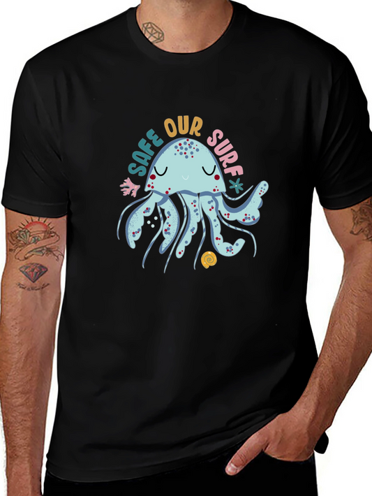 Save Our Surf Jellyfish Graphic Tee - Black