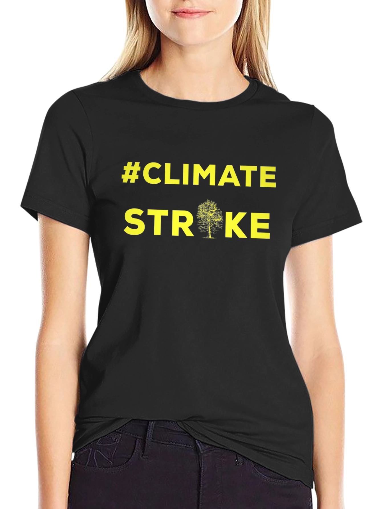 #Climate Strike Black T-Shirt