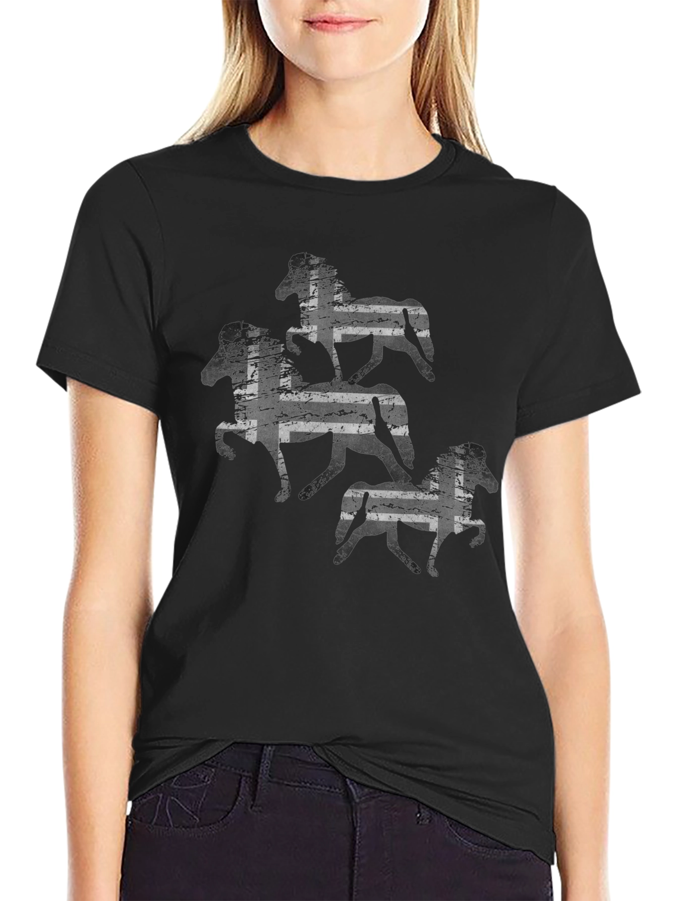 Icelandic Horse T-Shirt - Black