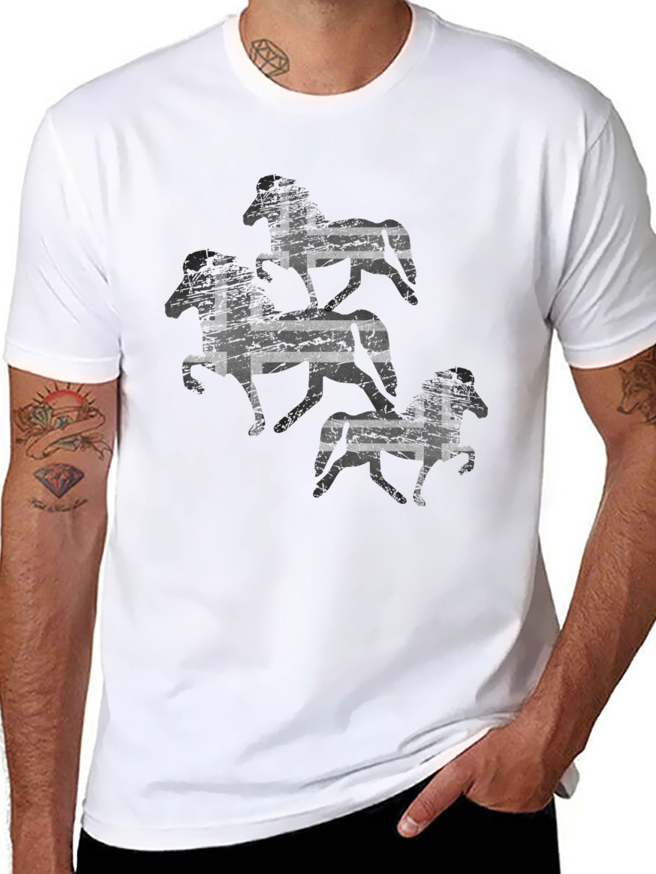 Icelandic Horse T-Shirt - Black
