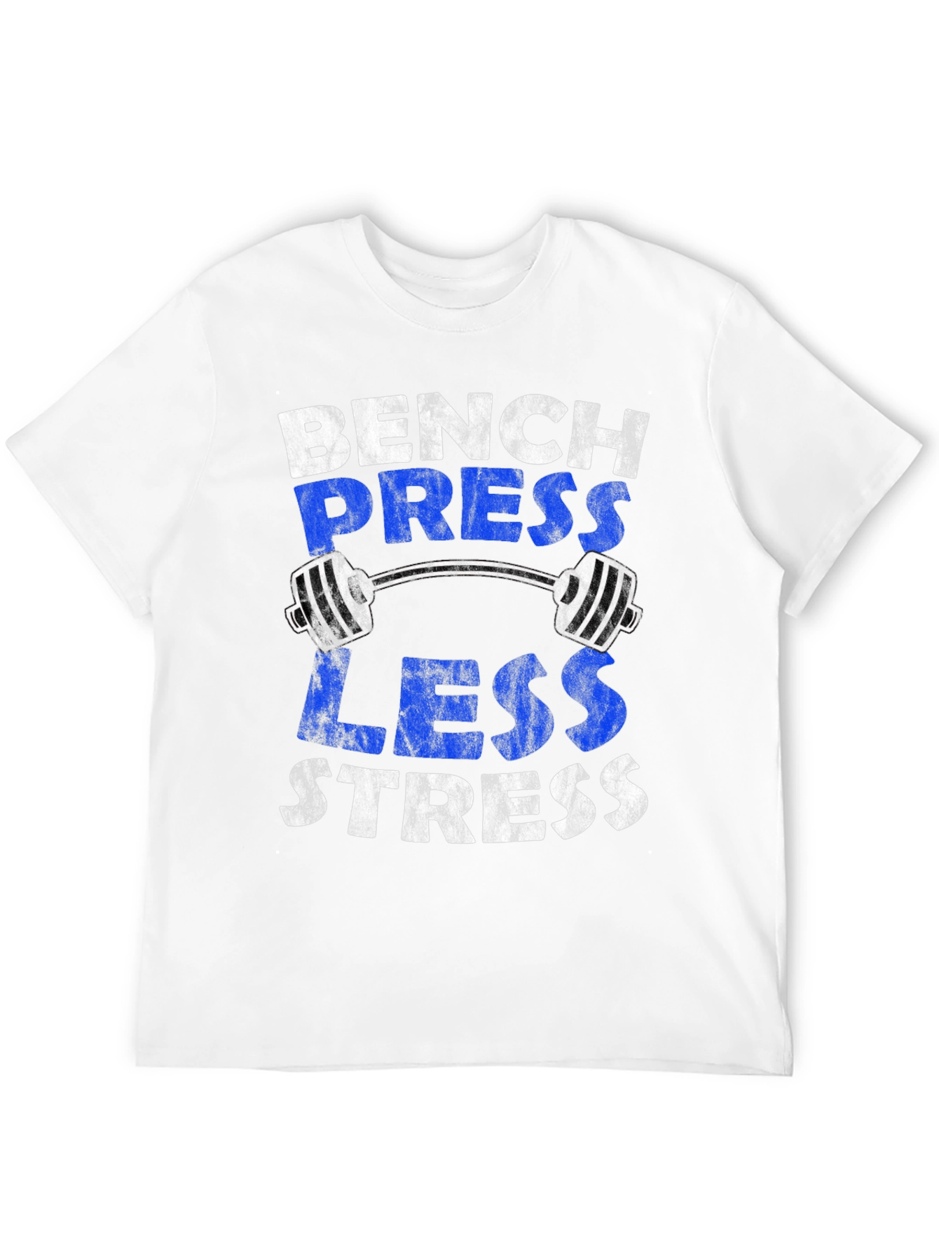 Bench Press Less Stress Graphic Tee