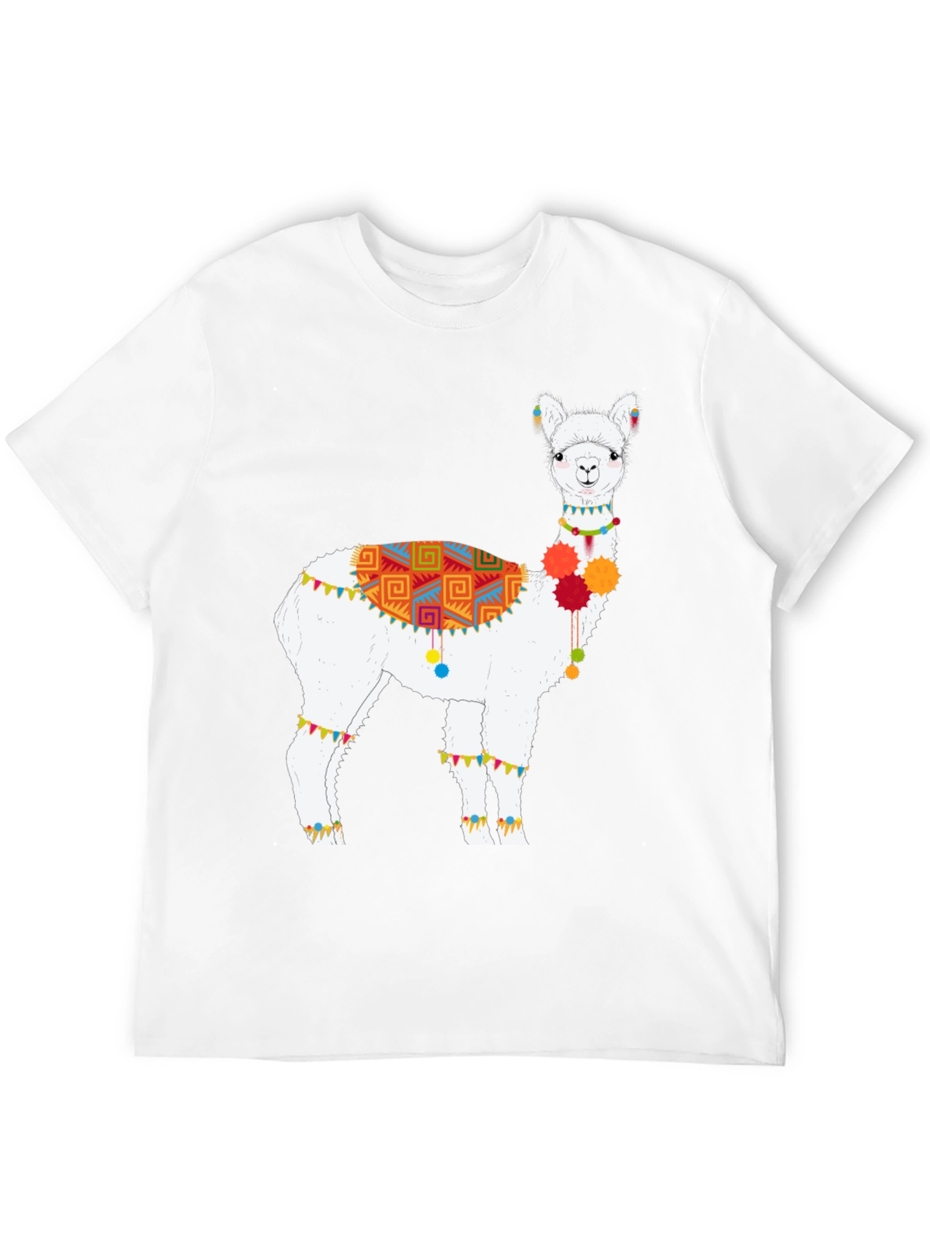 Novelty Alpaca Graphic Tee - Soft Cotton Comfort