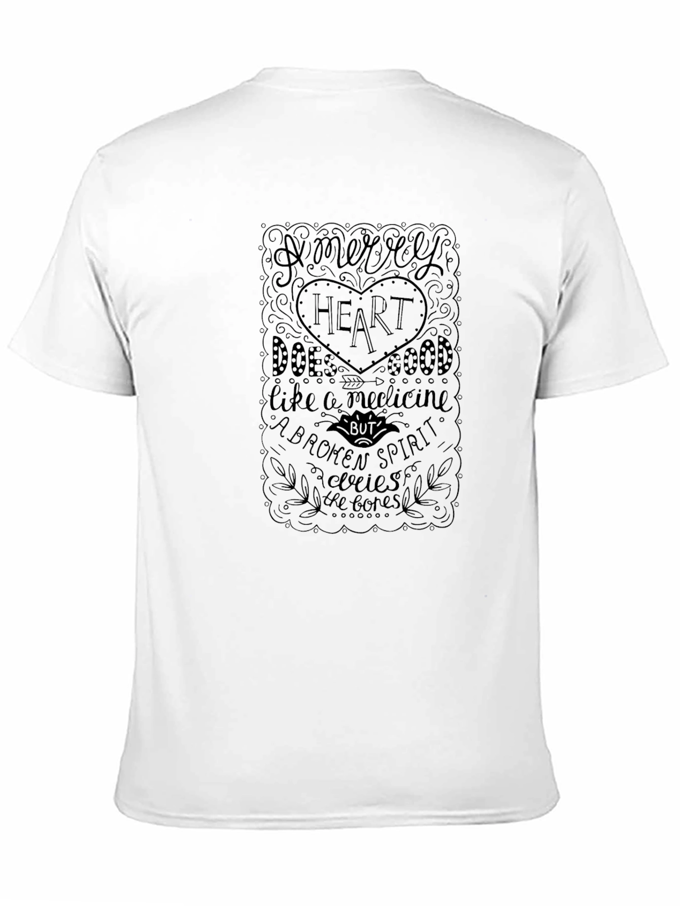 Merry Heart Graphic Tee - Unisex Black T-Shirt