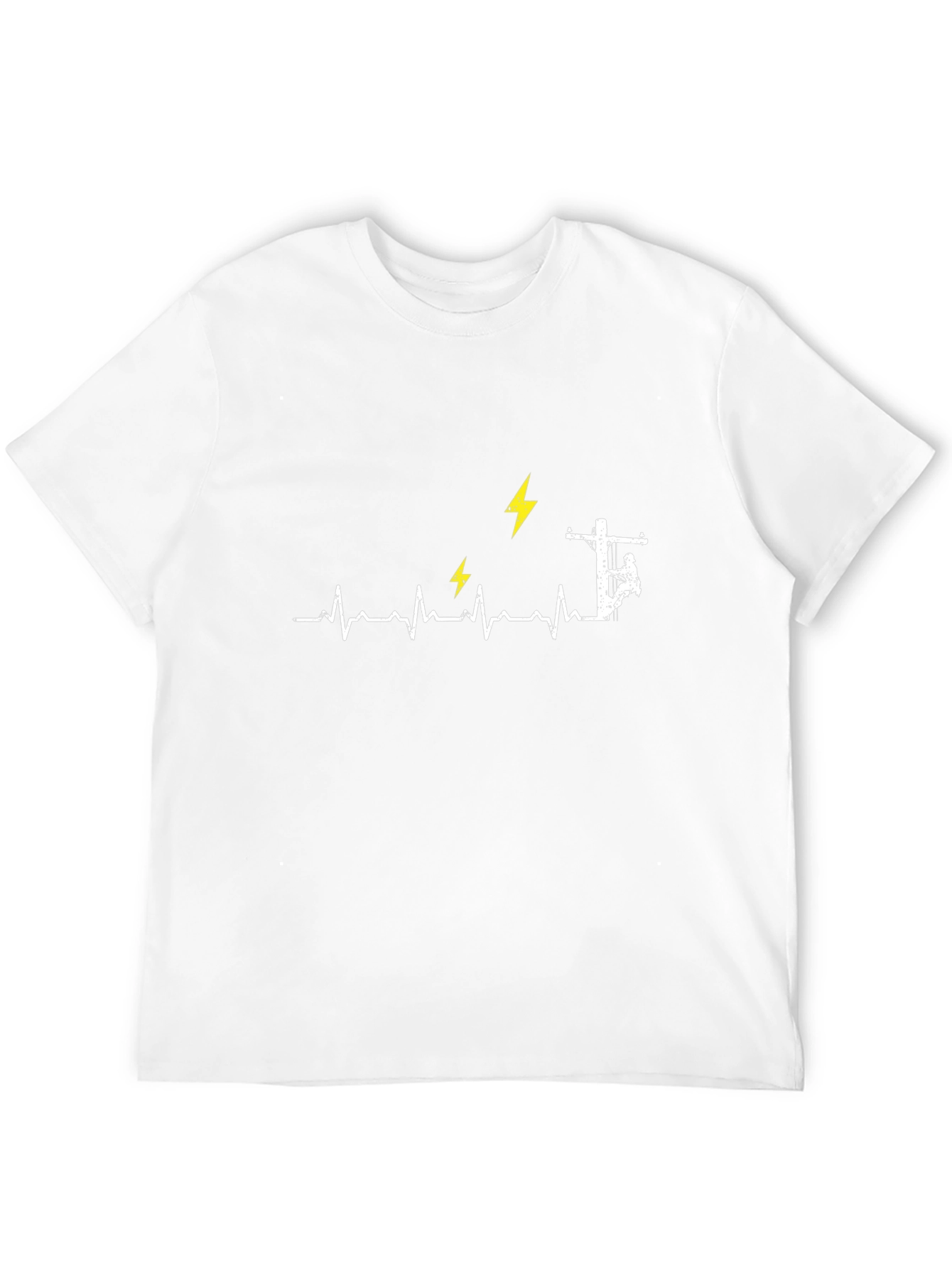 Electrician Heartbeat Graphic Tee