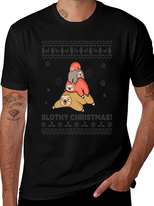 Slothy Christmas T-Shirt