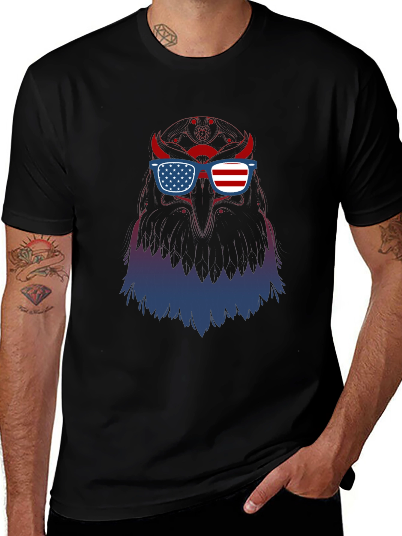 Patriotic Eagle Graphic Tee