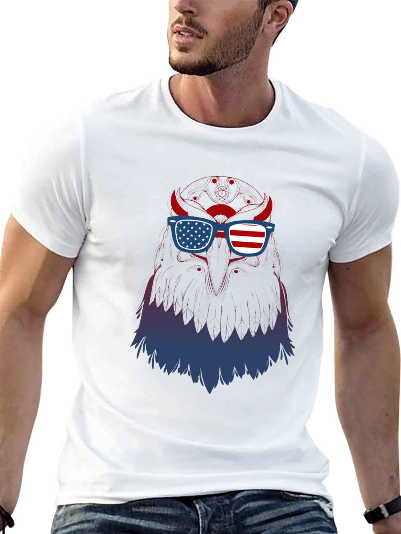 Patriotic Eagle Graphic Tee