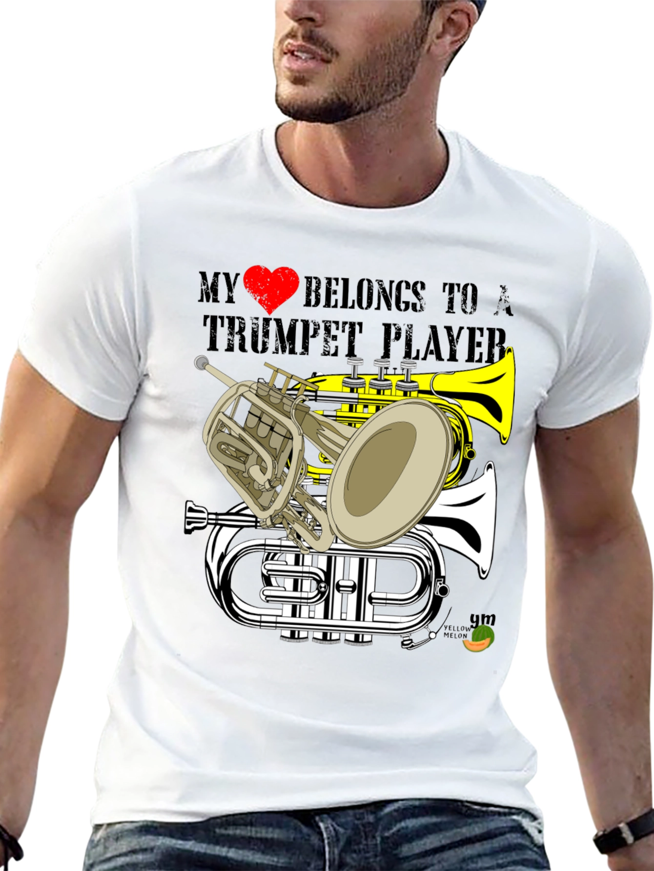 Trumpet Player T-Shirt - Music Lover Gift
