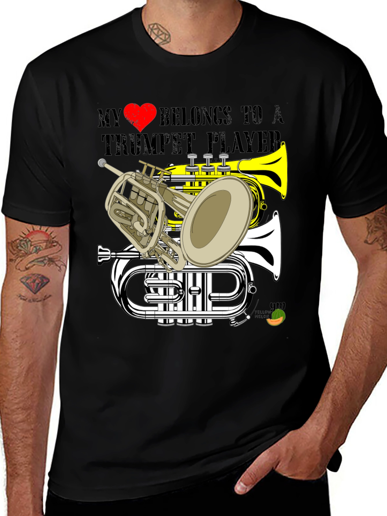 Trumpet Player T-Shirt - Music Lover Gift