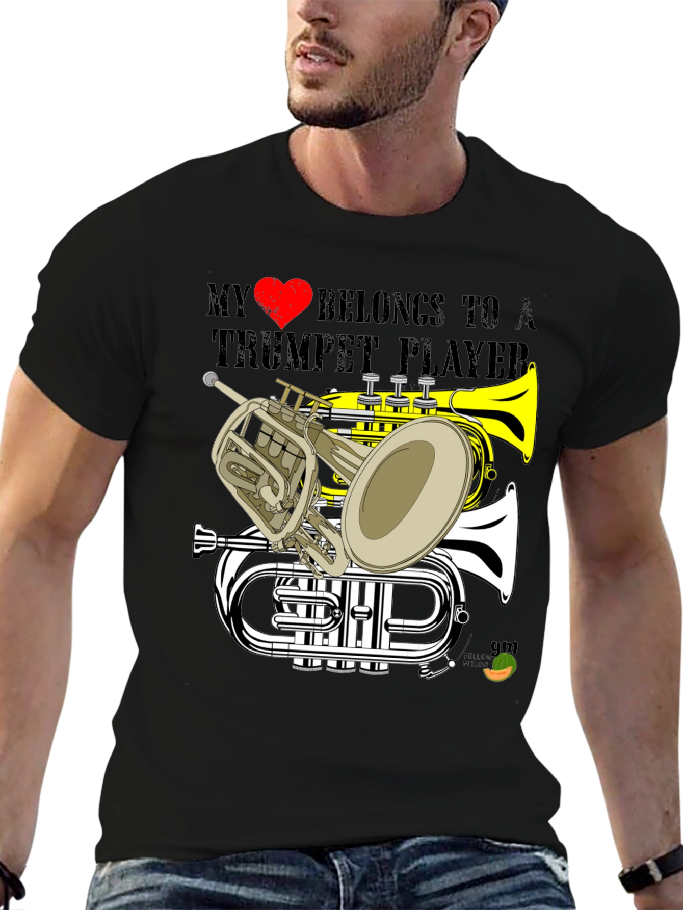 Trumpet Player T-Shirt - Music Lover Gift