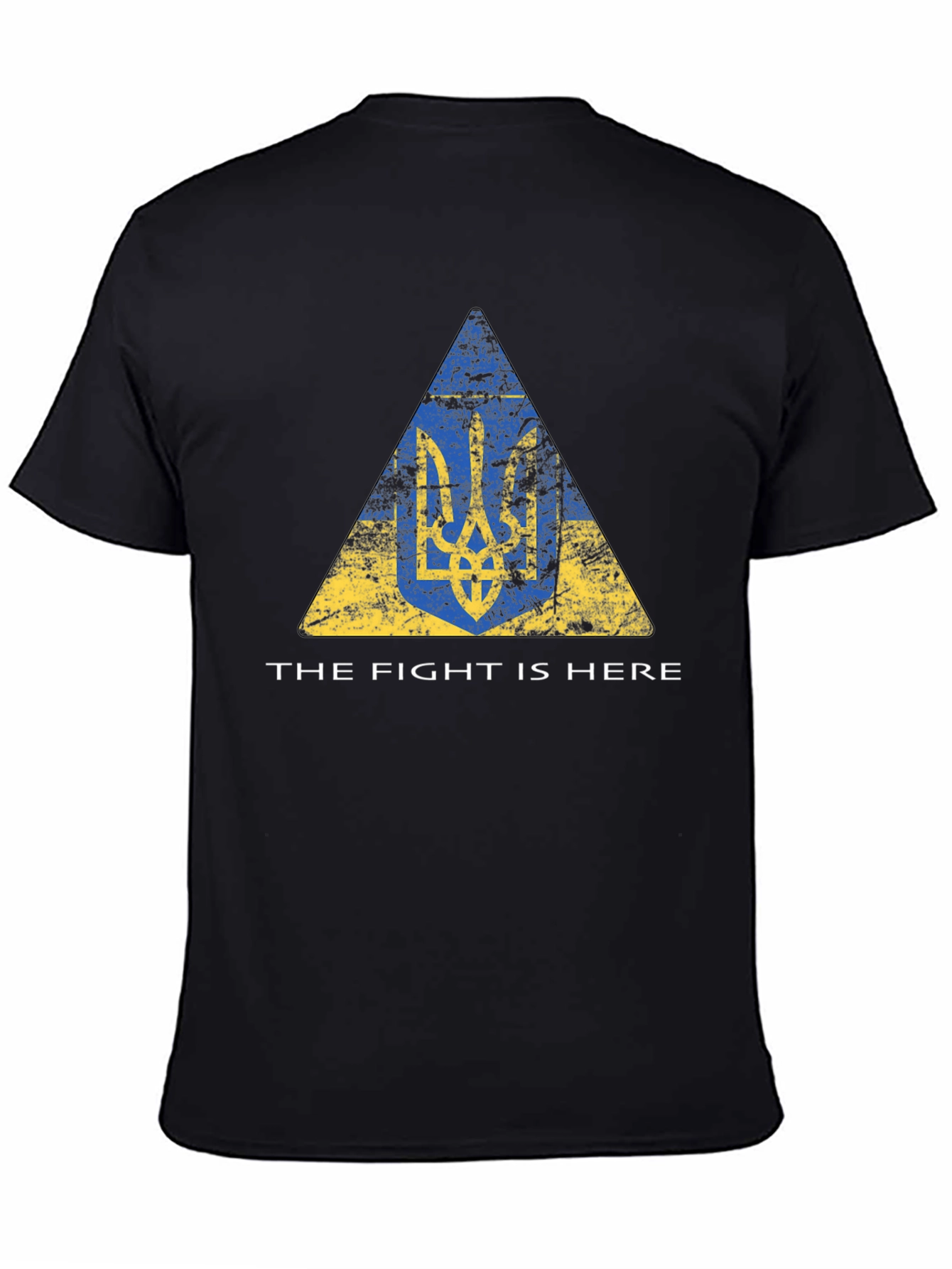 Ukraine Trident Flag T-Shirt - The Fight Is Here