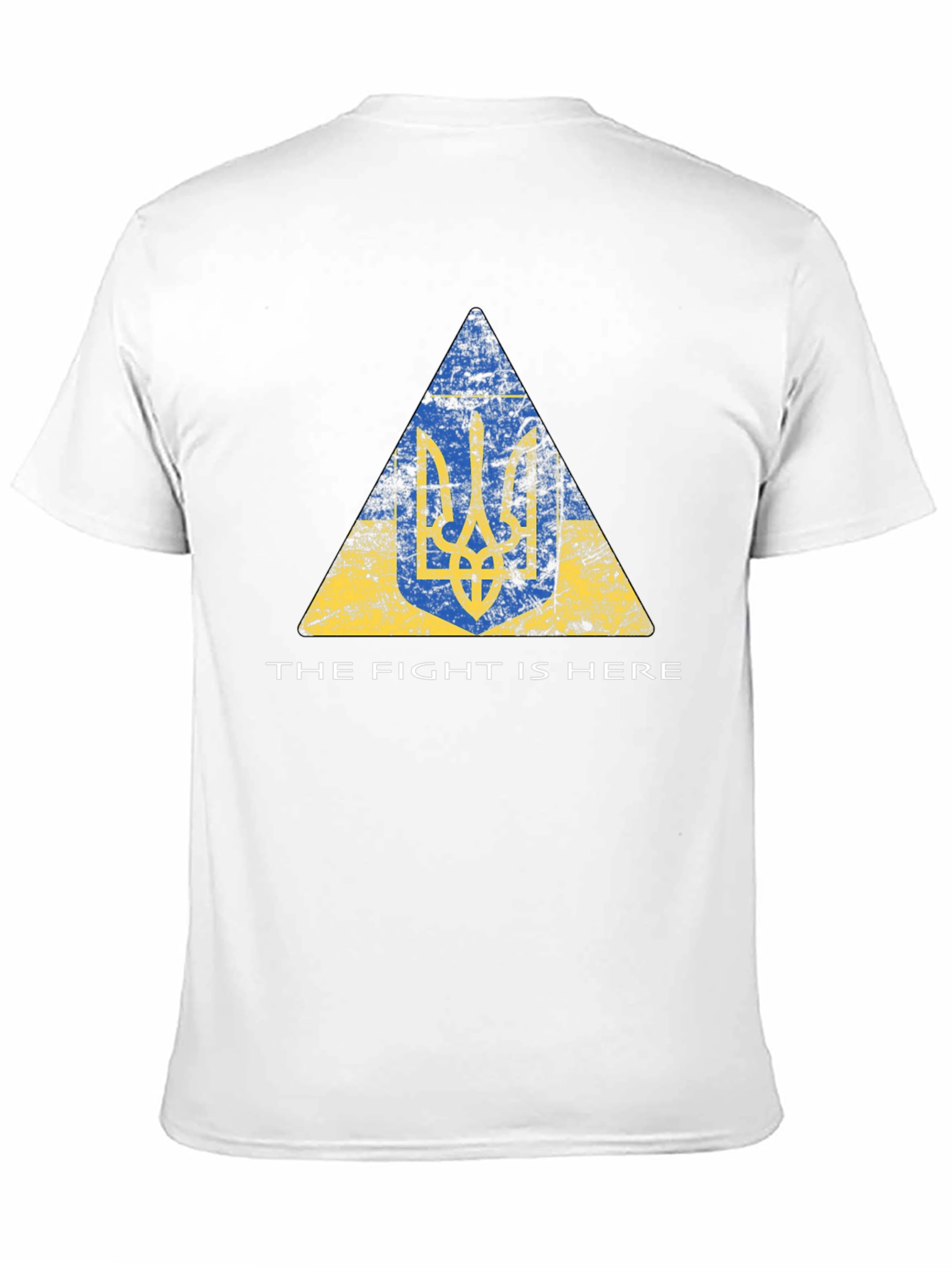 Ukraine Trident Flag T-Shirt - The Fight Is Here