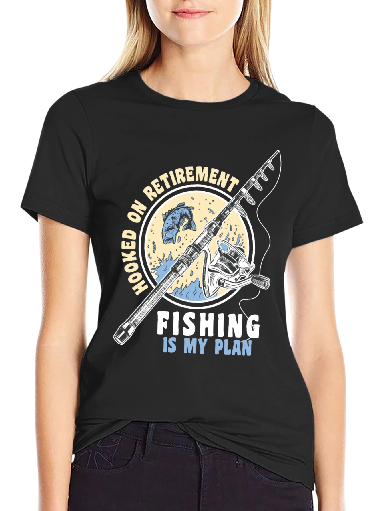 Hooked On Retirement Fishing T-Shirt