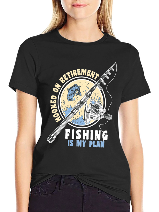 Hooked On Retirement Fishing T-Shirt