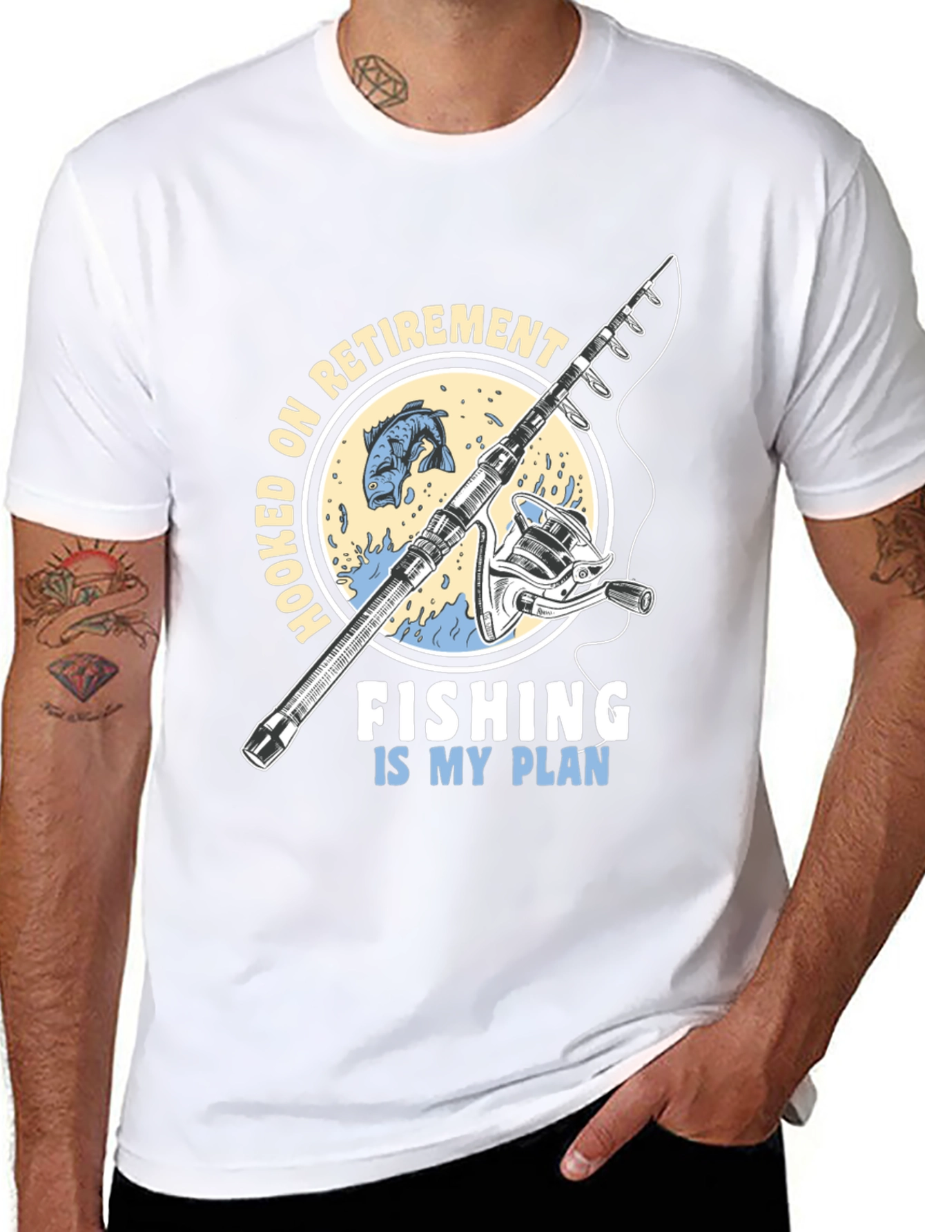 Hooked On Retirement Fishing T-Shirt