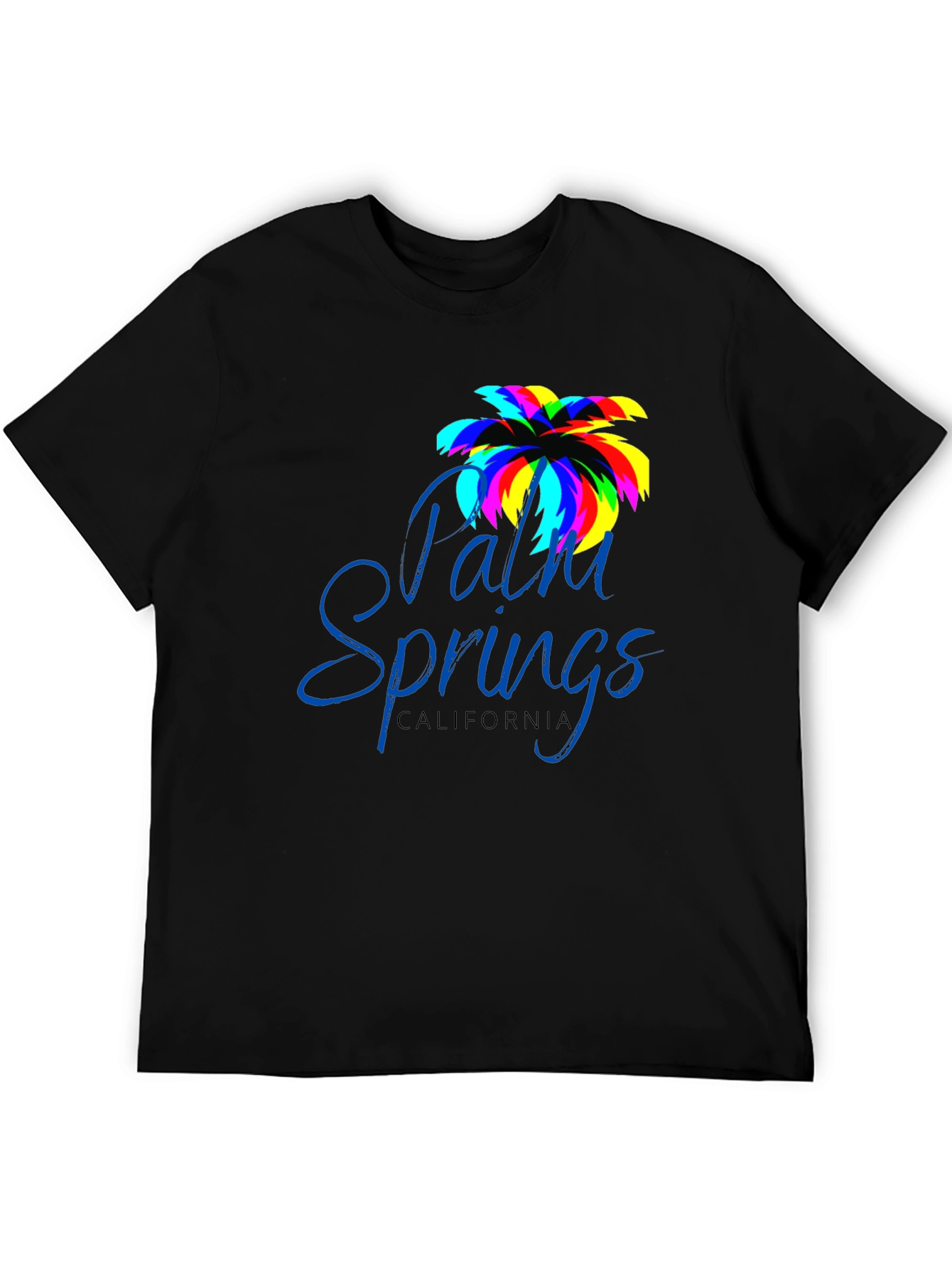 Palm Springs California Black T-Shirt