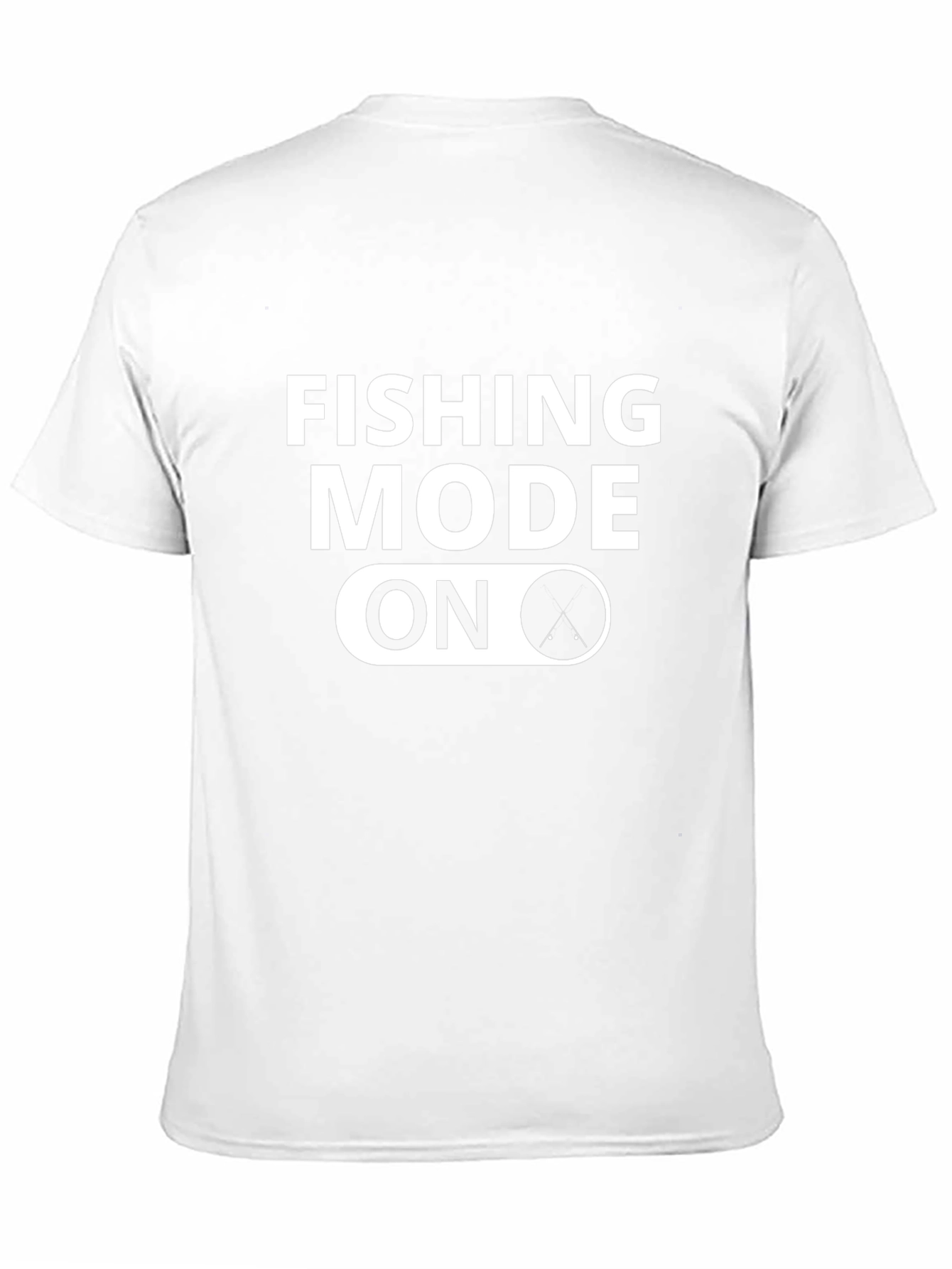 Fishing Mode On Black T-Shirt