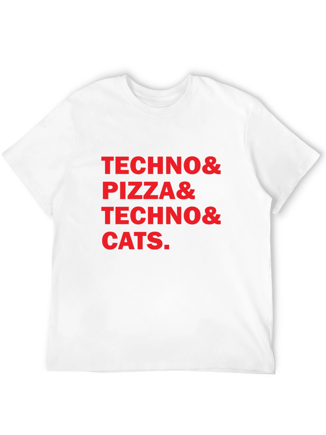Techno Pizza Cats Graphic Tee