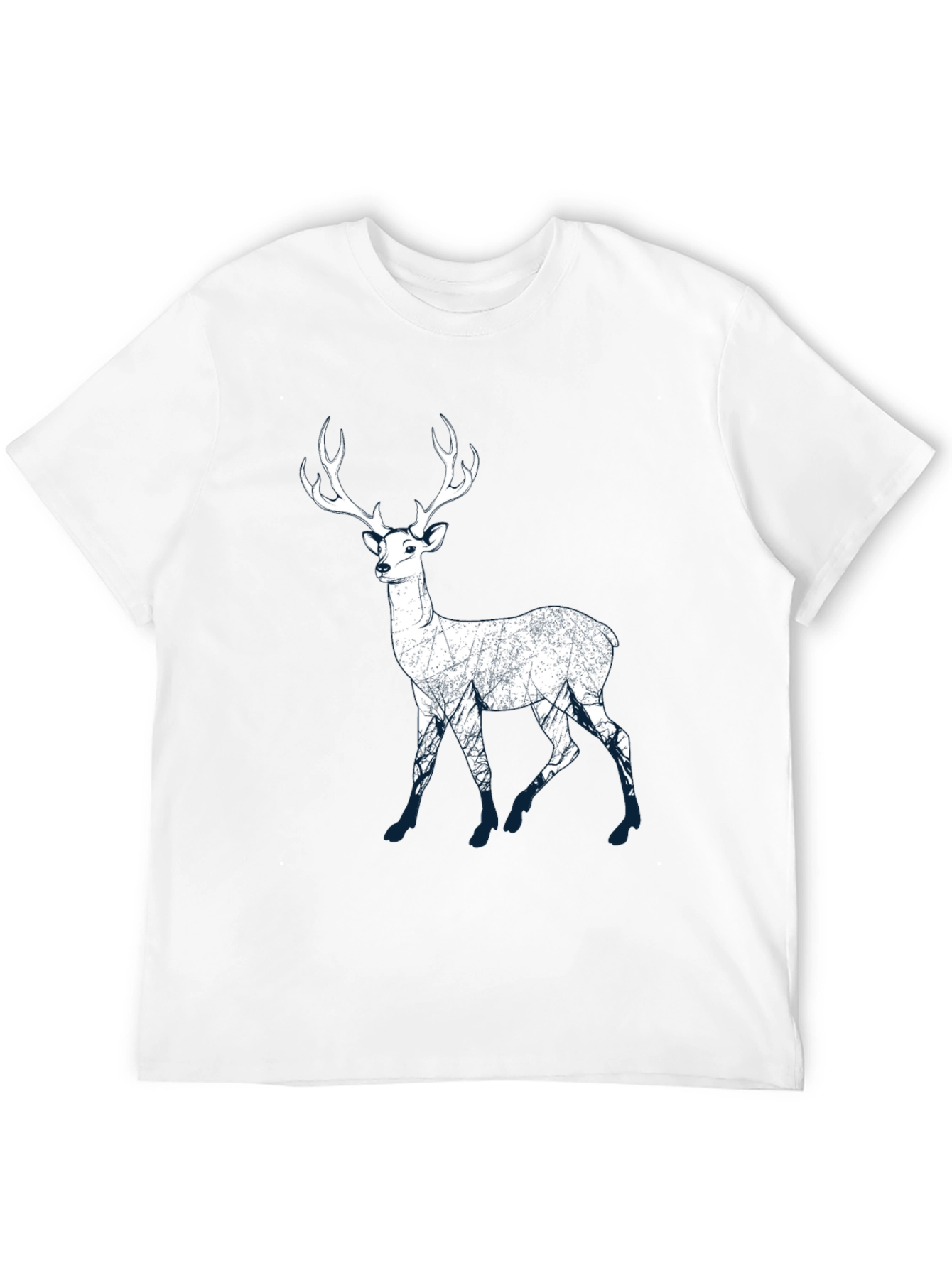 Deer Silhouette Graphic Tee - Nature Lovers T-Shirt