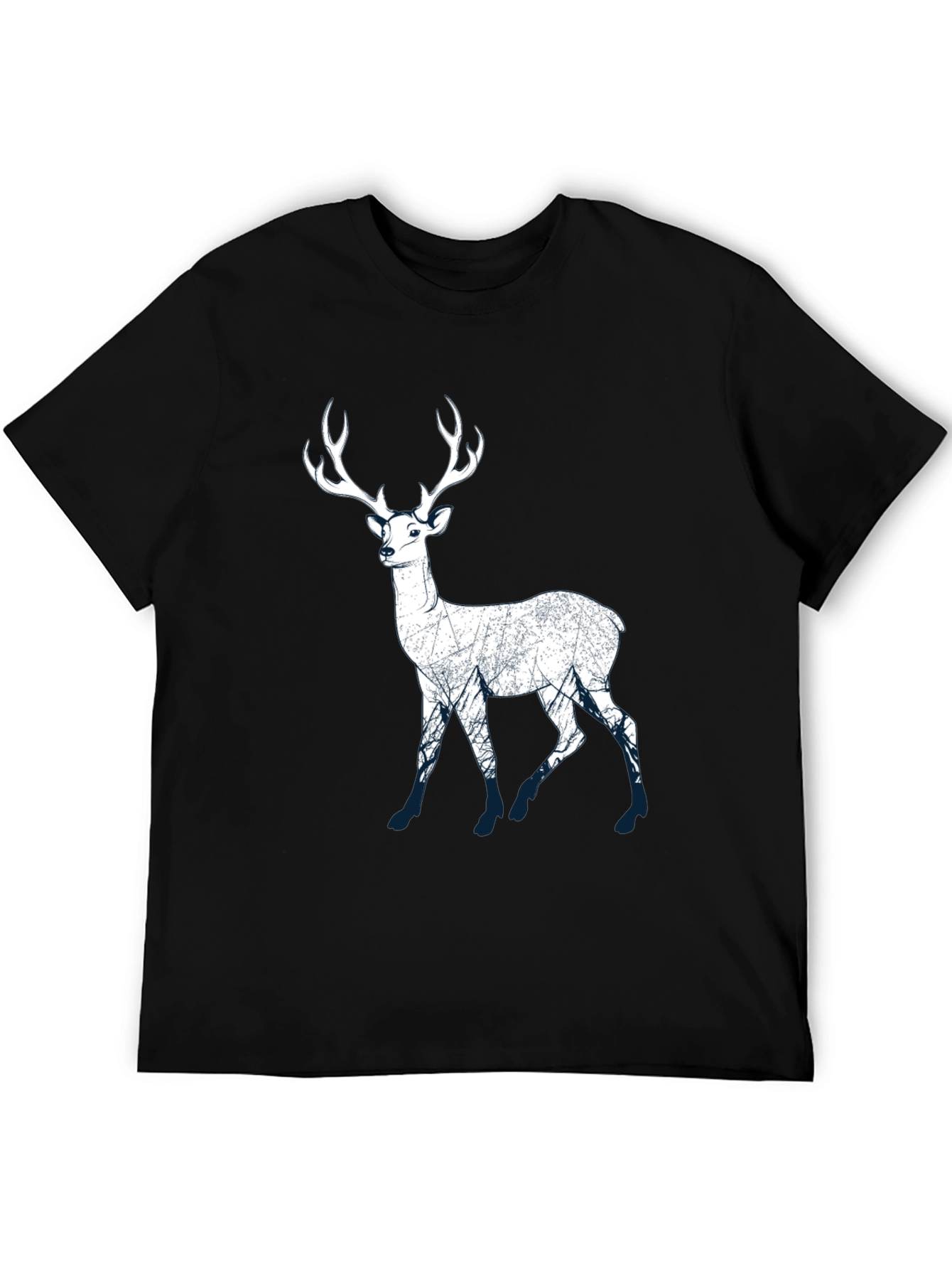 Deer Silhouette Graphic Tee - Nature Lovers T-Shirt