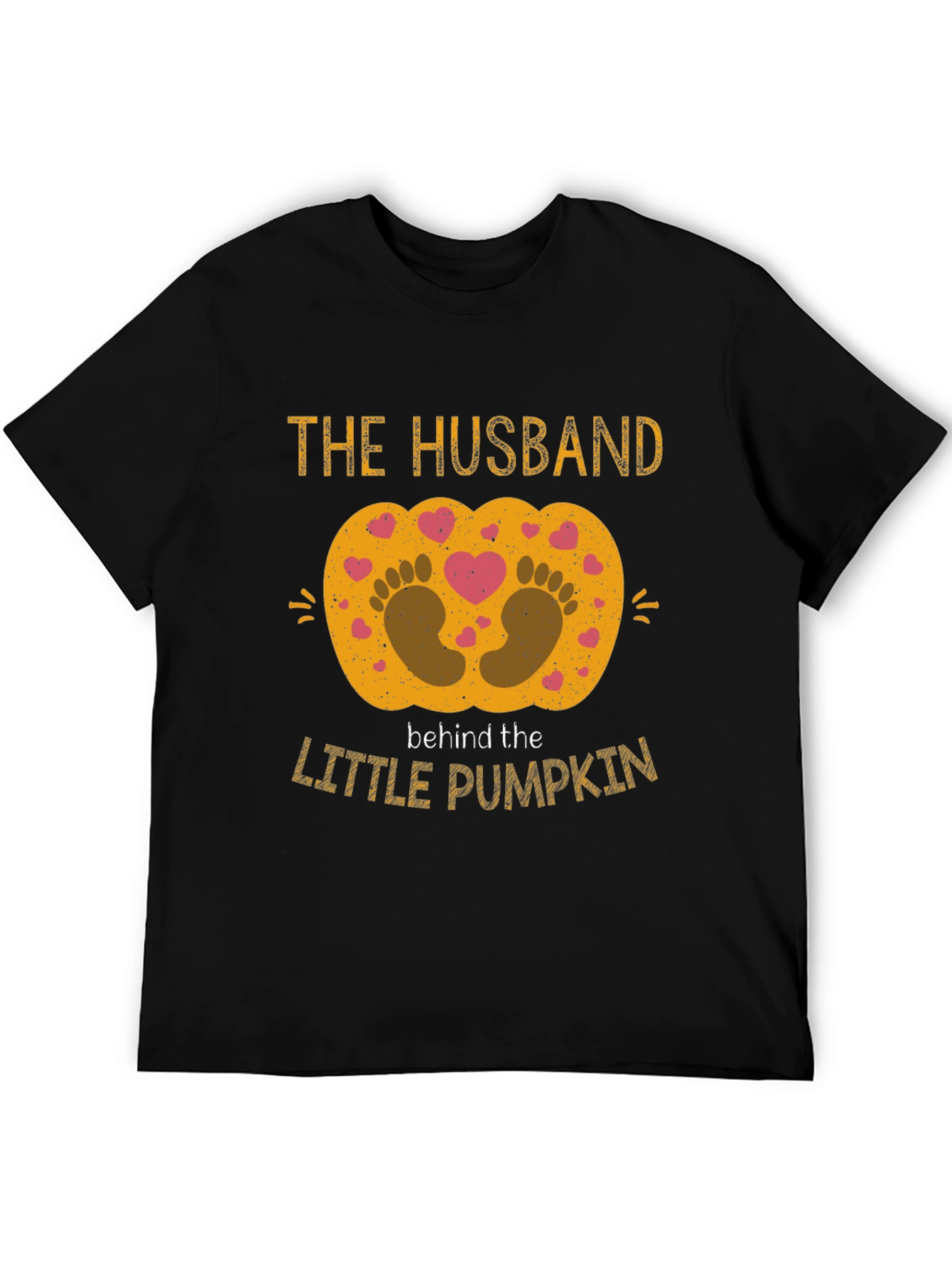 Husband Behind the Little Pumpkin Pregnancy Tee