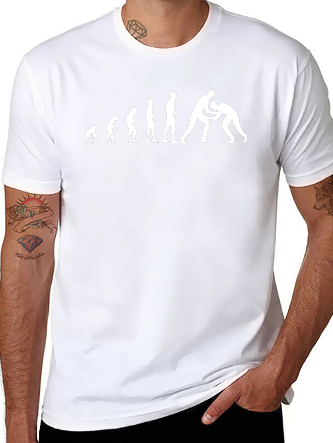 Evolution of Wrestling Black T-Shirt
